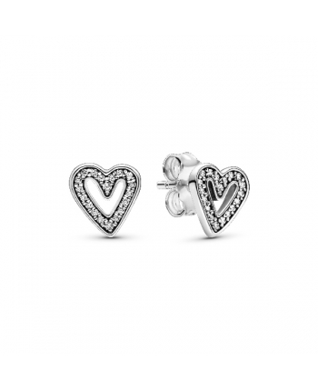 Pendientes Pandora Corazones Brillantes - 298685C01