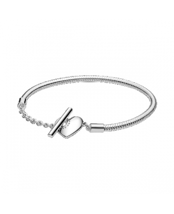 Pulsera Pandora con cierre T y corazón 20 cm - 599285C00-20