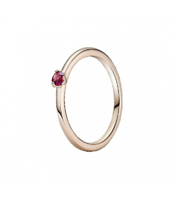 Anillo en Pandora Rose Solitario Rojo - 189259C01-50