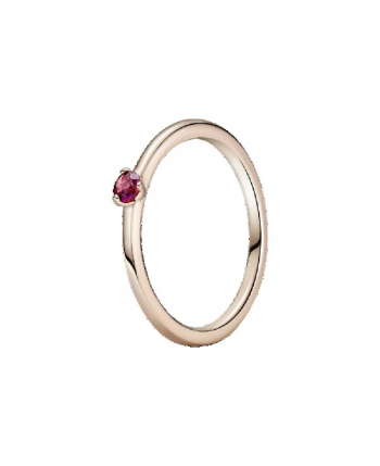 Anillo en Pandora Rose Solitario Rojo - 189259C01-50