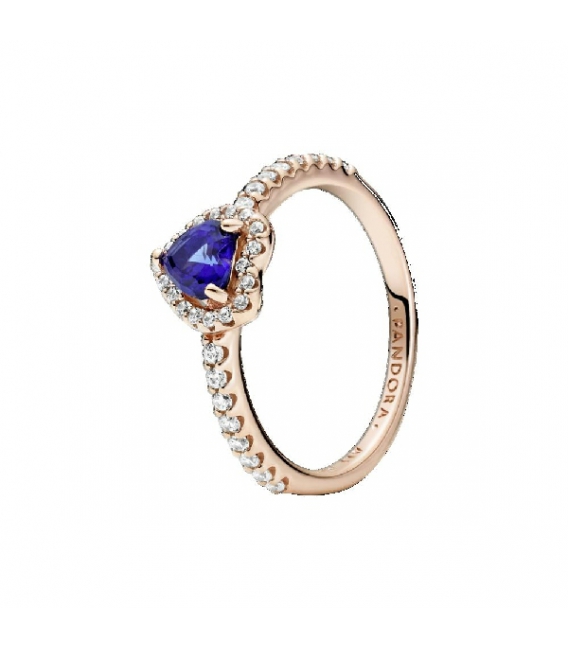 Anillo Pandora Rose Corazón Azul Brillante - 188421C01-54