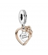 Charm Pandora Rose Corazón y Flor Rosa - 789290C01