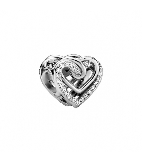 Charm Pandora Corazones Brillantes Entrelazados - 799270C01