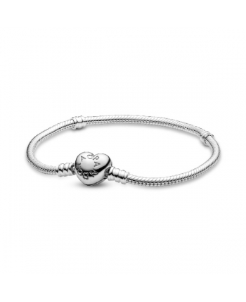 Pulsera Pandora en plata con cierre Corazón - 590719-17