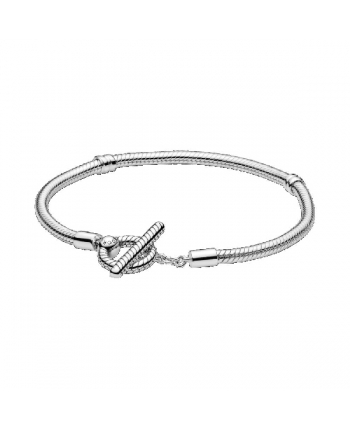 Pulsera Pandora de plata con cierre en T - 599082C00-18