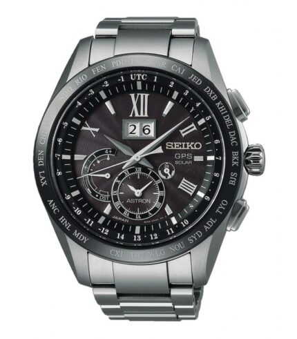 Reloj Seiko Astron Gps Solar Big Date Titanio - SSE137J1