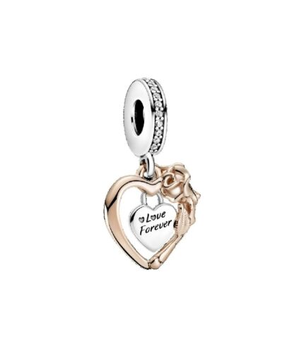 Charm Pandora Rose Corazón y Flor Rosa - 789290C01