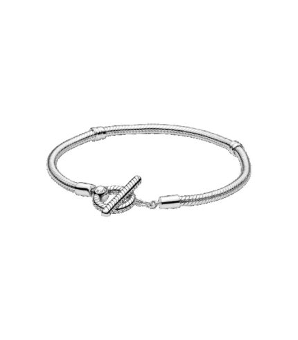 Pulsera Pandora de plata con cierre en T - 599082C00-18