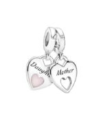 Charm Pandora Corazón Doble Madre e Hija - 799187C01