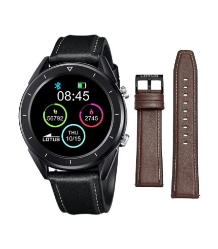 Reloj Lotus SmarTime IP Negro Piel Negra/Marrón - 50009/1