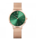 Reloj Bering Clásico Dorado Esfera Verde - 14134-368