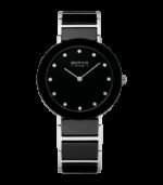 Reloj Bering Mujer Cerámica Negra Acero - 11435-749