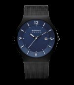 Reloj Bering Solar Hombre IP Negro Esfera Azul - 14440-227