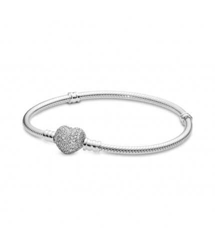 Pulsera Pandora Cierre Corazón Pavé - 590727CZ-19