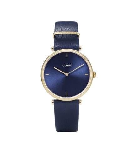 Reloj Cluse Triomphe Gold Cuero Azul - CW0101208011