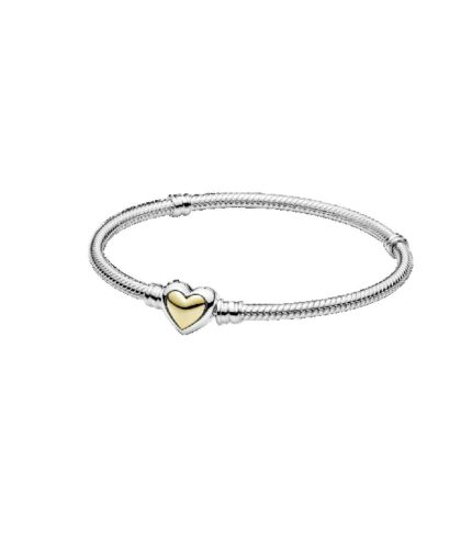 Pulsera Pandora Moments con cierre de plata y oro - 599380C00-18