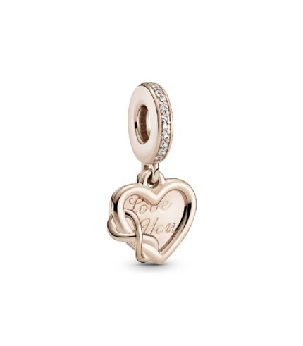 Charm Pandora Rose Corazón e Infinito - 789369C01