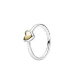 Anillo Pandora Corazón Plata y Oro 14k - 199396C00-52