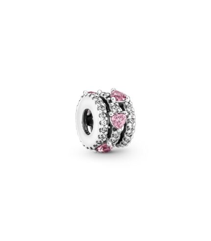 Charm Pandora Corazones Triple Halo Brillante - 791161C01