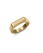 Anillo Viceroy Dorado Tipo Sello con Placa - Abraham Mateo