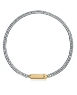 Collar Viceroy de Acero con Placa - Abraham Mateo