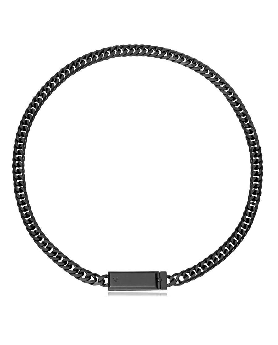 15213C01010 Collar Viceroy de Acero Negro - Abraham Mateo - Imagen 1