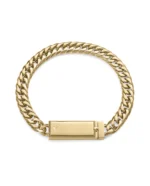 Pulsera Viceroy de Acero Dorado con Placa - Abraham Mateo